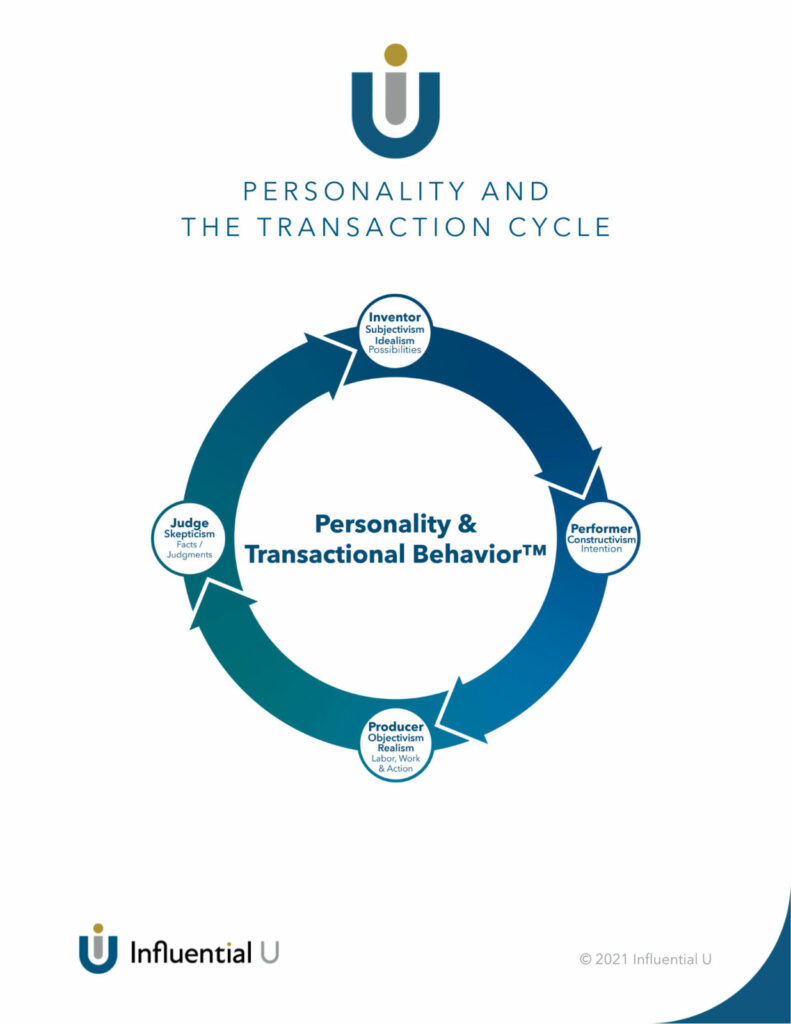 personality and transaction cycle cover-Transactional Intelligence™ Resource